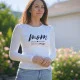 Tshirt Manga Comprida Mom, Blessed, Stressed, Sometimes Mess Tshirt Manga Comprida Mom, Blessed, Stressed, Sometimes Mess