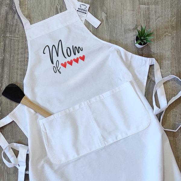 Mom of Tiny Hearts Customizable Apron