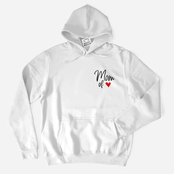 Sweatshirt com Capuz Mom of Tiny Hearts Personalizável