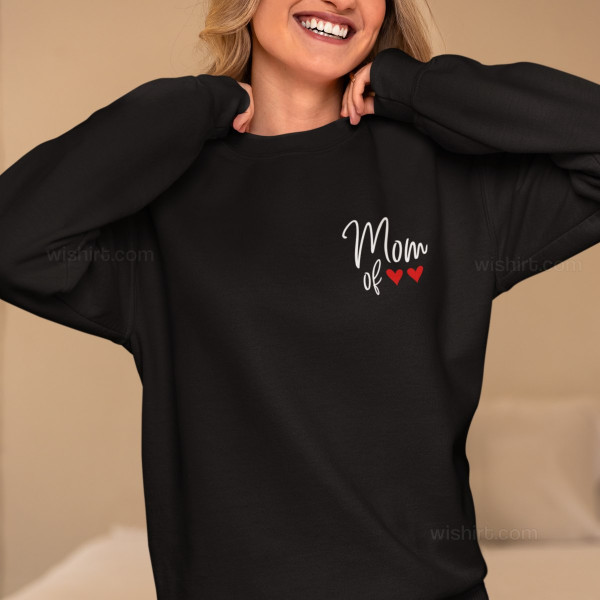 Sweatshirt Mom of Tiny Hearts Personalizável