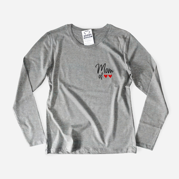 Mom of Tiny Hearts Customizable Long Sleeve T-shirt