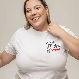 Mom of Tiny Hearts Customizable Large Size T-shirt