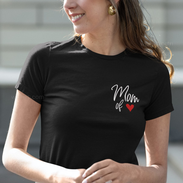 T-shirt Mom of Tiny Hearts Personalizável
