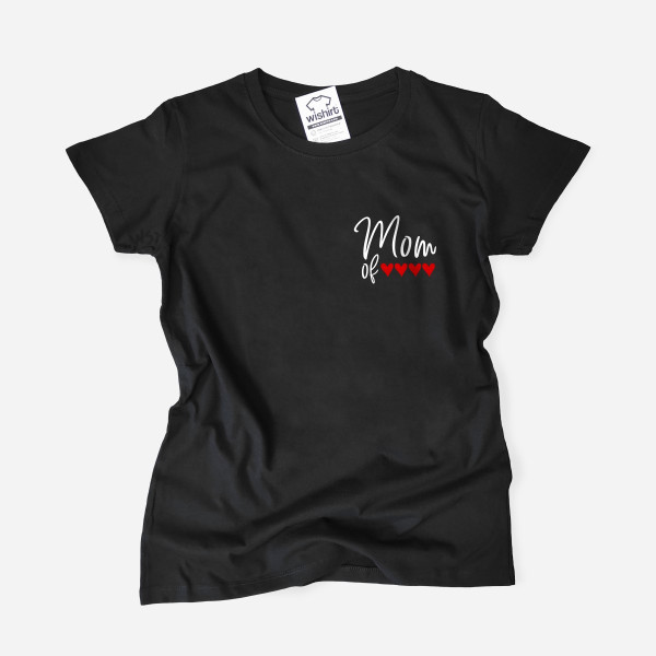 T-shirt Mom of Tiny Hearts Personalizável