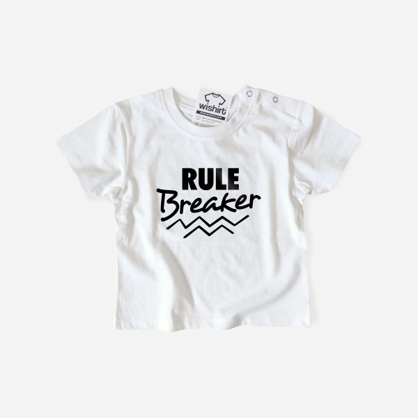 T-shirt Rule Breaker para Bebé