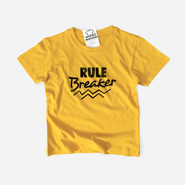 T-shirt Rule Breaker para Criança