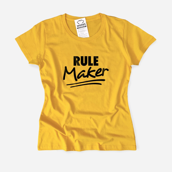 T-shirt Rule Maker para Mulher