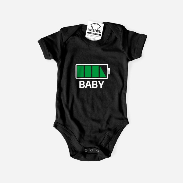 Full Battery Customizable Word Babygrow