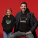 Father and Child Hoodie Set Battery and Custom Word