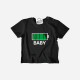 Full Battery Customizable Word Baby T-shirt