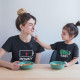 Mother and Child T-shirt Set Battery and Personalizable Word