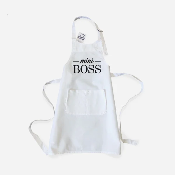 Boss Dad and baby Boss Father and Child Apron Set Boss Dad and baby Boss Father and Child Apron Set