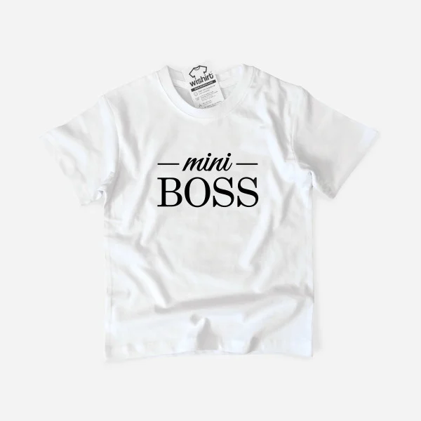Boss Mom and Mini Boss Mother and Child T-shirt Set
