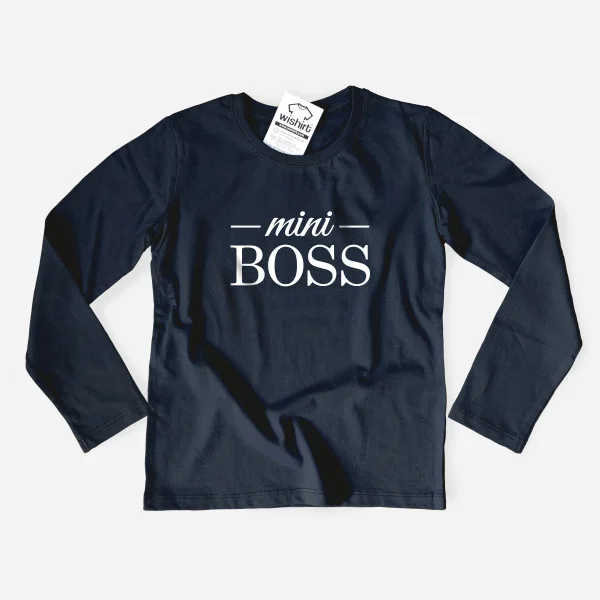 Boss Mom and Mini Boss Mom and Child Long Sleeve Tshirt Set Boss Mom and Mini Boss Mom and Child Long Sleeve Tshirt Set