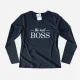 Boss Mom and Mini Boss Mom and Child Long Sleeve Tshirt Set Boss Mom and Mini Boss Mom and Child Long Sleeve Tshirt Set