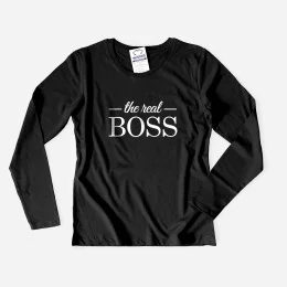 The Real Boss Women's Long Sleeve T-shirt