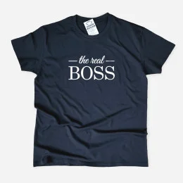 The Real Boss Women's Large Size T-shirt