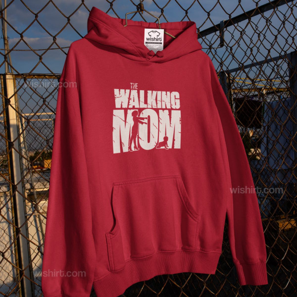 Sweatshirt com capuz de Tamanho Grande The Walking Mom V1