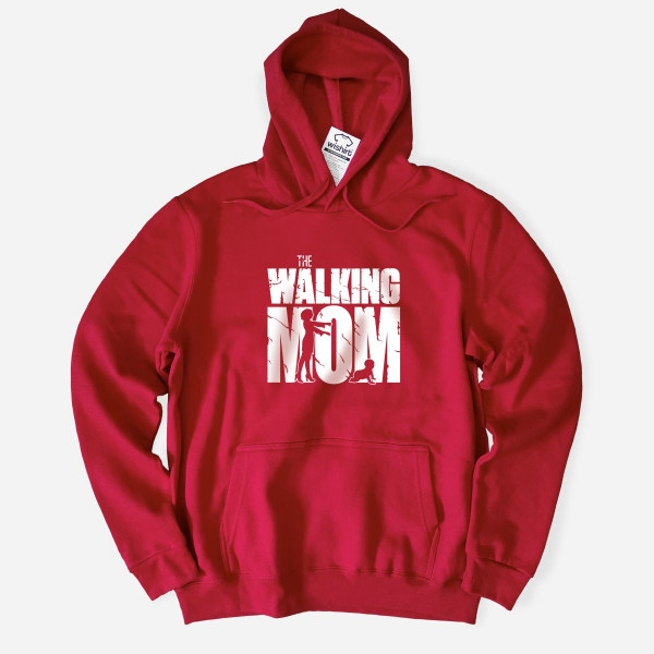Sweatshirt com capuz de Tamanho Grande The Walking Mom V1