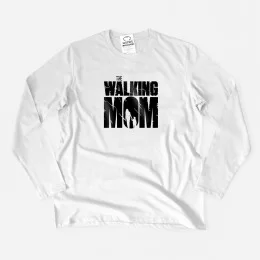 T-shirt Manga Comprida Tamanhos Grandes The Walking Mom V2
