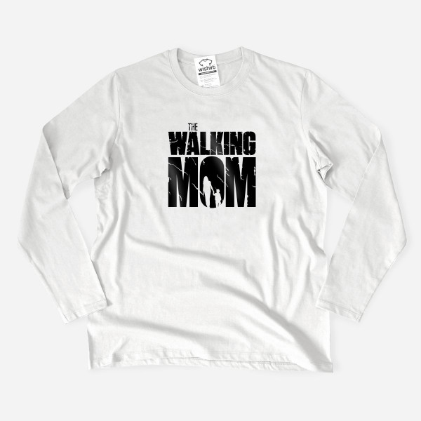 T-shirt Manga Comprida Tamanhos Grandes The Walking Mom V2