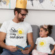 Father and Daughter Matching T-shirt Set You are my Sunshine