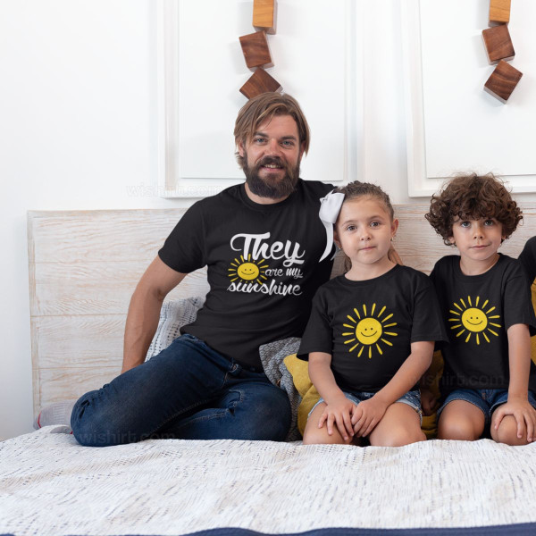 Father and Daughter Matching T-shirt Set You are my Sunshine