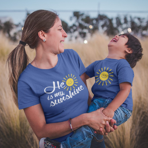 Mother and Daughter Matching T-shirt Set You are my Sunshine