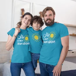 Father and Daughter Matching T-shirt Set You are my Sunshine