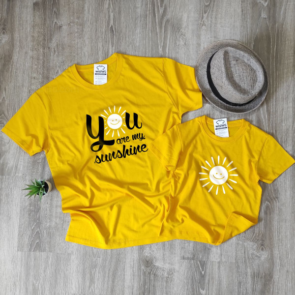T-shirt Tamanho Grande You are my Sunshine