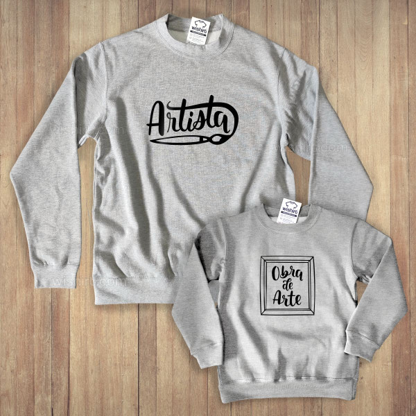 Father and Son Sweatshirts Set Artista Obra de Arte