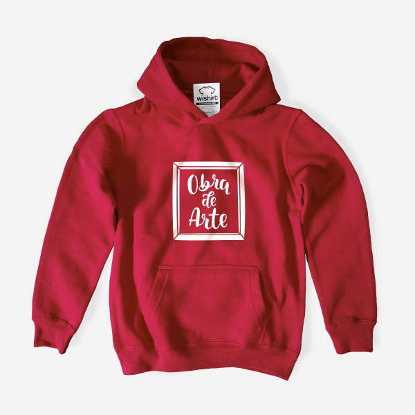 Sweatshirt com Capuz Obra de Arte para Criança