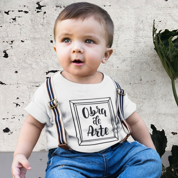 Conjunto de T-shirts Pai e Filho Artista Obra de Arte