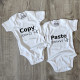 Matching Babygrows Set Siblings and Twins Copy Paste