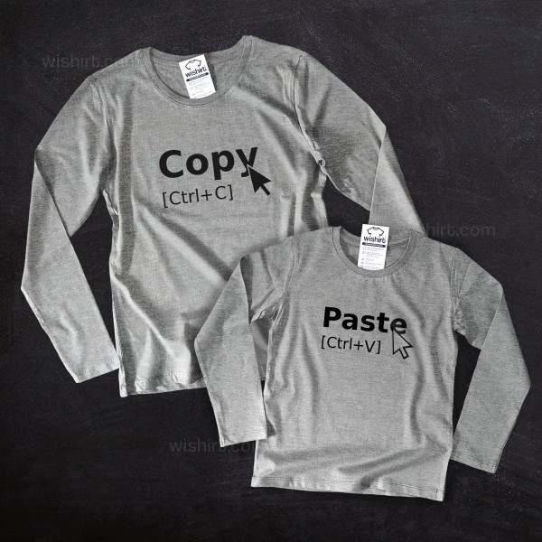 Paste Ctrl+V Kid's Long Sleeve T-shirt