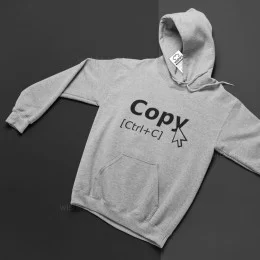 Copy Ctrl+C Large Size Hoodie