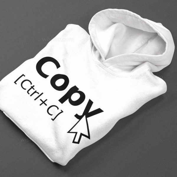 Sweatshirt com Capuz Copy Ctrl+C