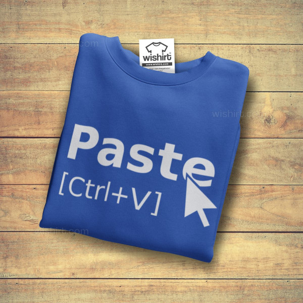 Sweatshirt Paste Ctrl+V para Criança