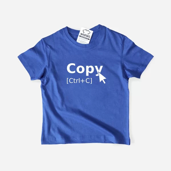 T-shirt Copy Ctrl+C para Criança T-shirt Copy Ctrl+C para Criança