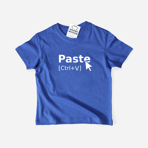 T-shirt Paste Ctrl+V para Criança