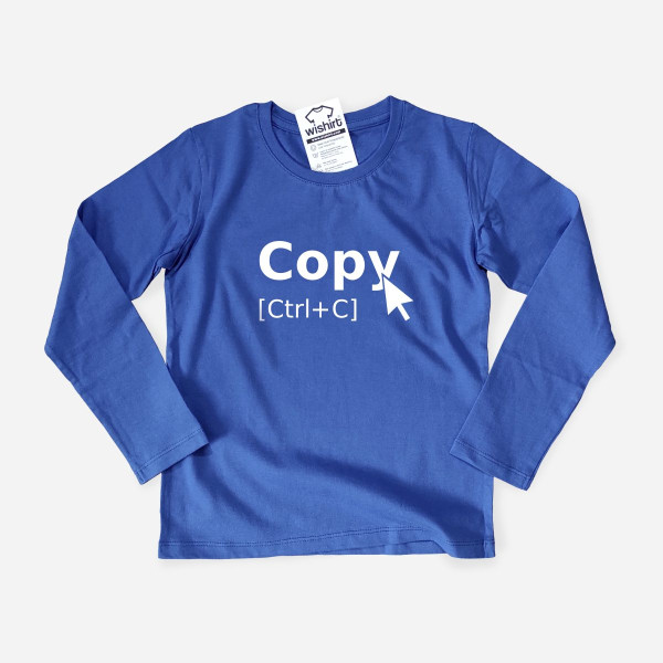 Matching Long Sleeve T-shirt Set Father and Son Copy Paste