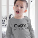 T-shirt Manga Comprida Copy Ctrl+C para Criança