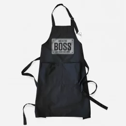 Dad is the Boss Until Mom Comes Home Apron for Dad