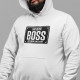 Dad is the Boss Large Size Hoodie