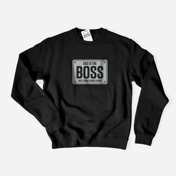 Sweatshirt Tamanho Grande Dad is the Boss