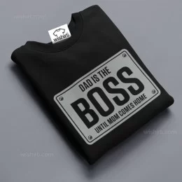 Sweatshirt Tamanho Grande Dad is the Boss