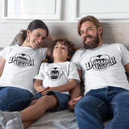 Domador de Feras Father and Son Matching T-shirt Set