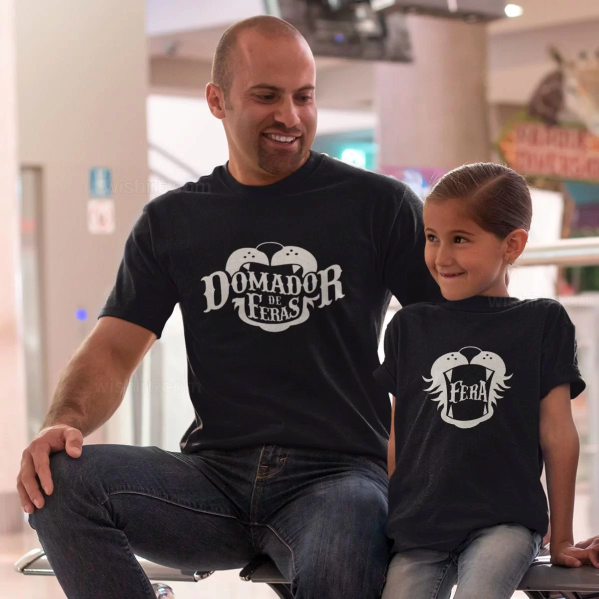Domador de Feras Father and Son Matching T shirt Set