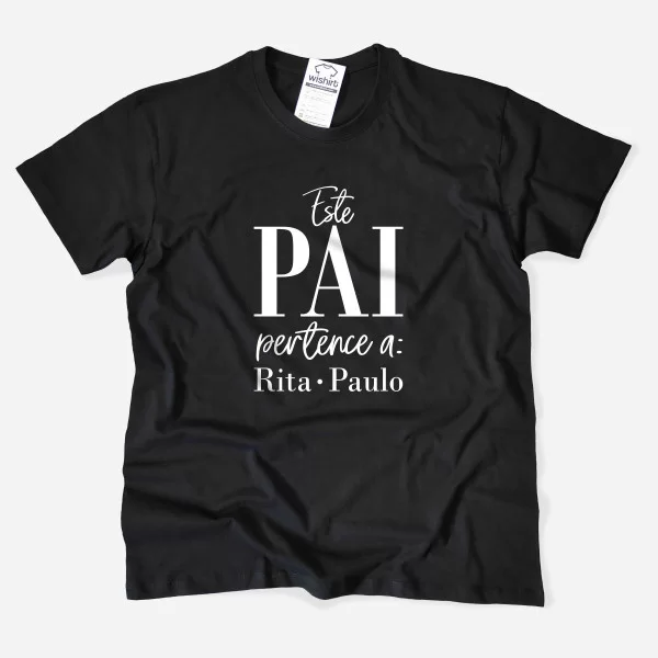 Este Pai Pertence T-shirt - Customizable Child Names Este Pai Pertence T-shirt - Customizable Child Names