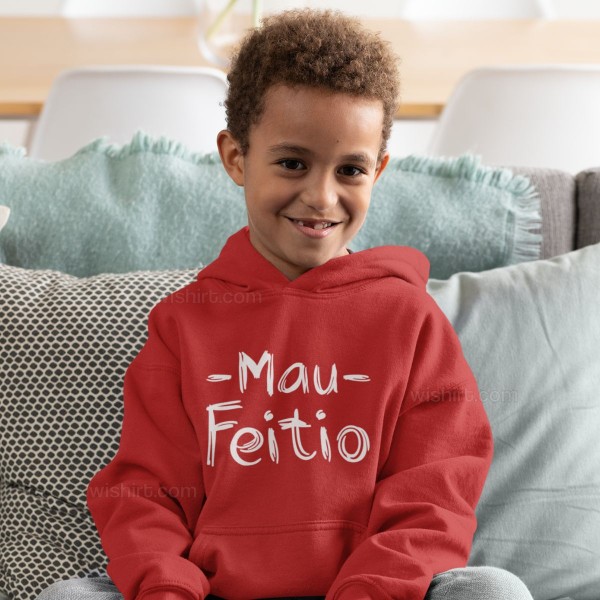 Sweatshirt com Capuz Mau Feitio para Criança